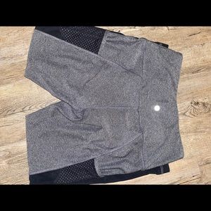 Gray 90 degreee calf yoga pants